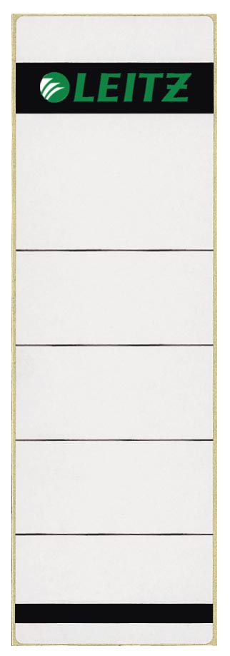 Leitz rugetiketten, zelfklevend, ft 6,1 x 19,1 cm, pak van 10 stuks, grijs afbeelding