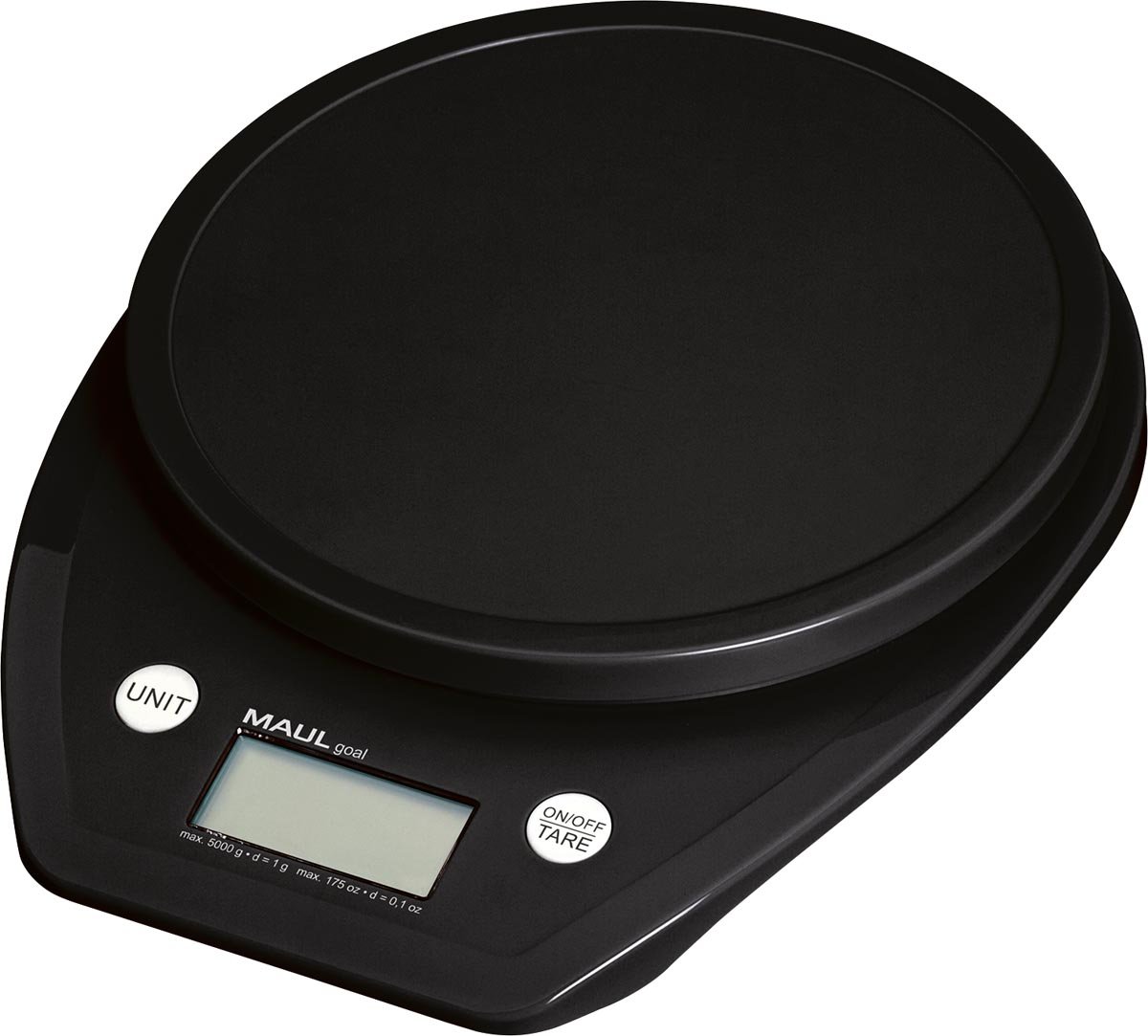 MAUL Postweegschaal Goal 5 kg ( /1gr) incl. batterij zwart afbeelding