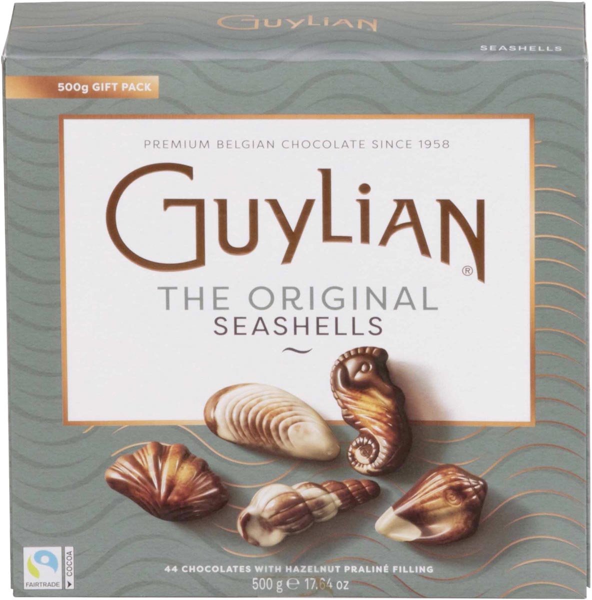 Guylian zeevruchten chocolade, doos van 500 gram afbeelding