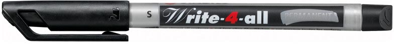 Stabilo Write-4-all (series 146, 156 en 166) fineliner, zwart, schrijfbreedte 0,4 mm