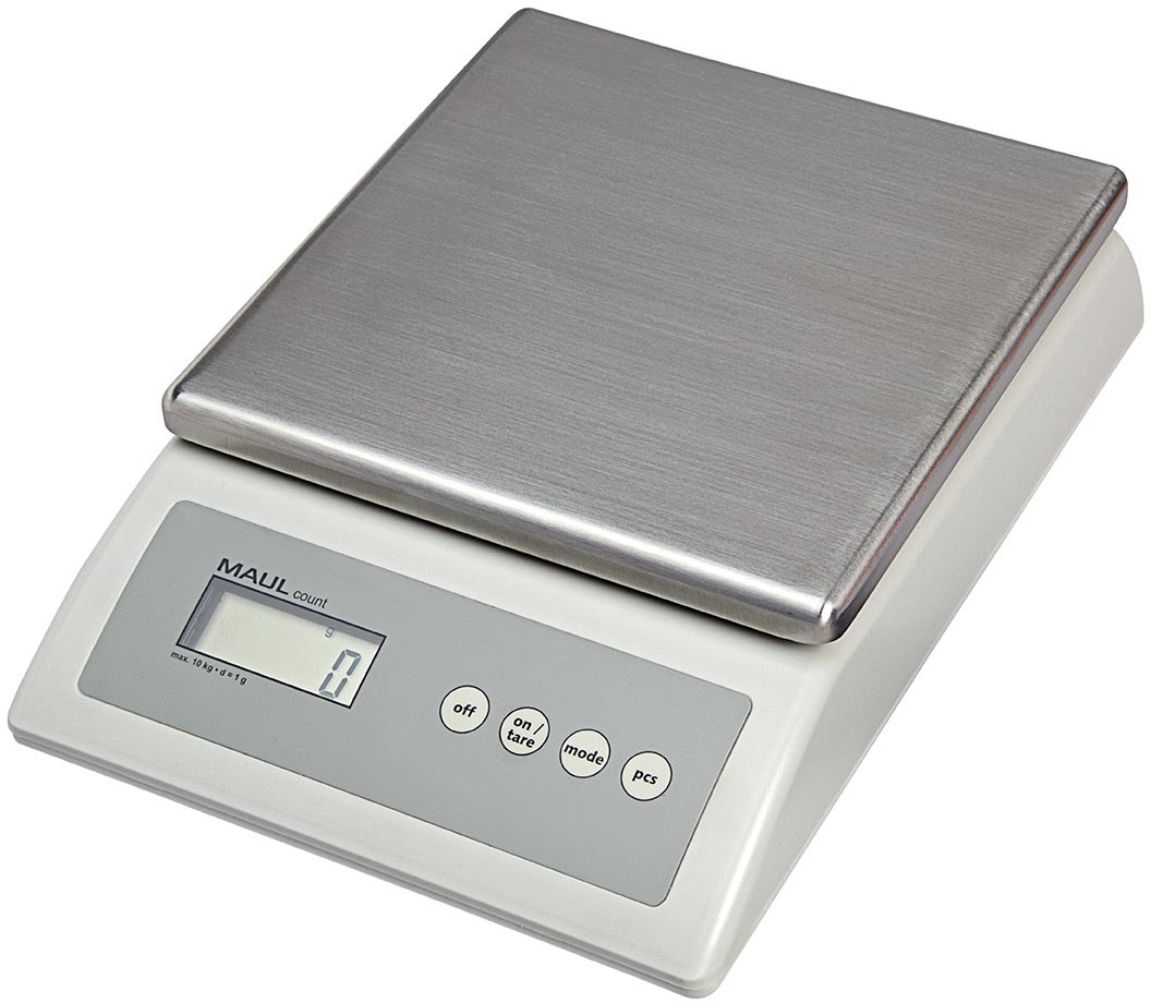 MAUL pakketweegschaal Count 10kg telfunctie incl. adapter batterij Weegplateau 17x17,5cm in gr/kg/oz MAUL pakketweegschaal Count 10kg telfunctie incl. adapter batterij Weegplateau 17x17,5cm in gr/kg/oz