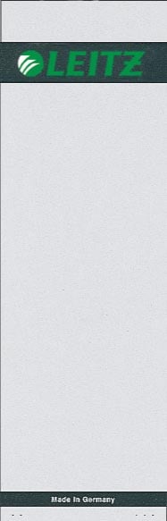 Leitz rugetiketten, voor serie 1080, ft 6,1 x 19,2 cm, pak van 100 stuks, wit