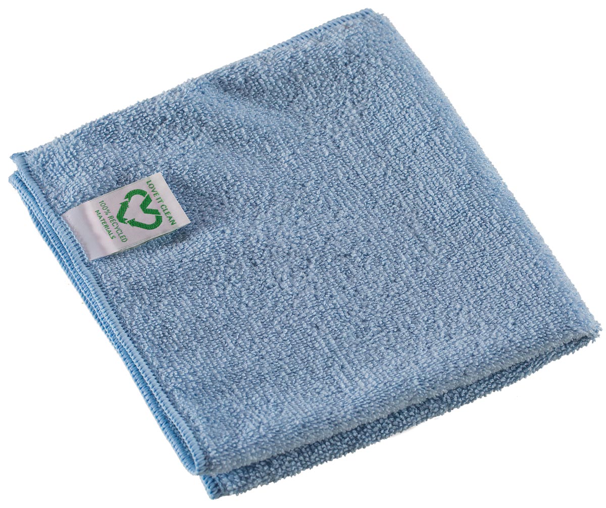 Vileda r-MicroTuff Swift reinigingsdoek, blauw, pak van 5 stuks afbeelding