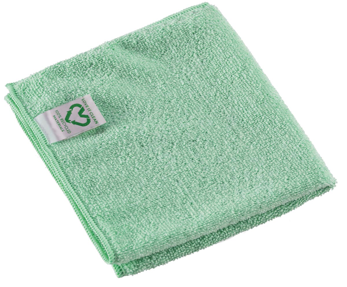 Vileda r-MicroTuff Swift reinigingsdoek, groen, pak van 5 stuks afbeelding