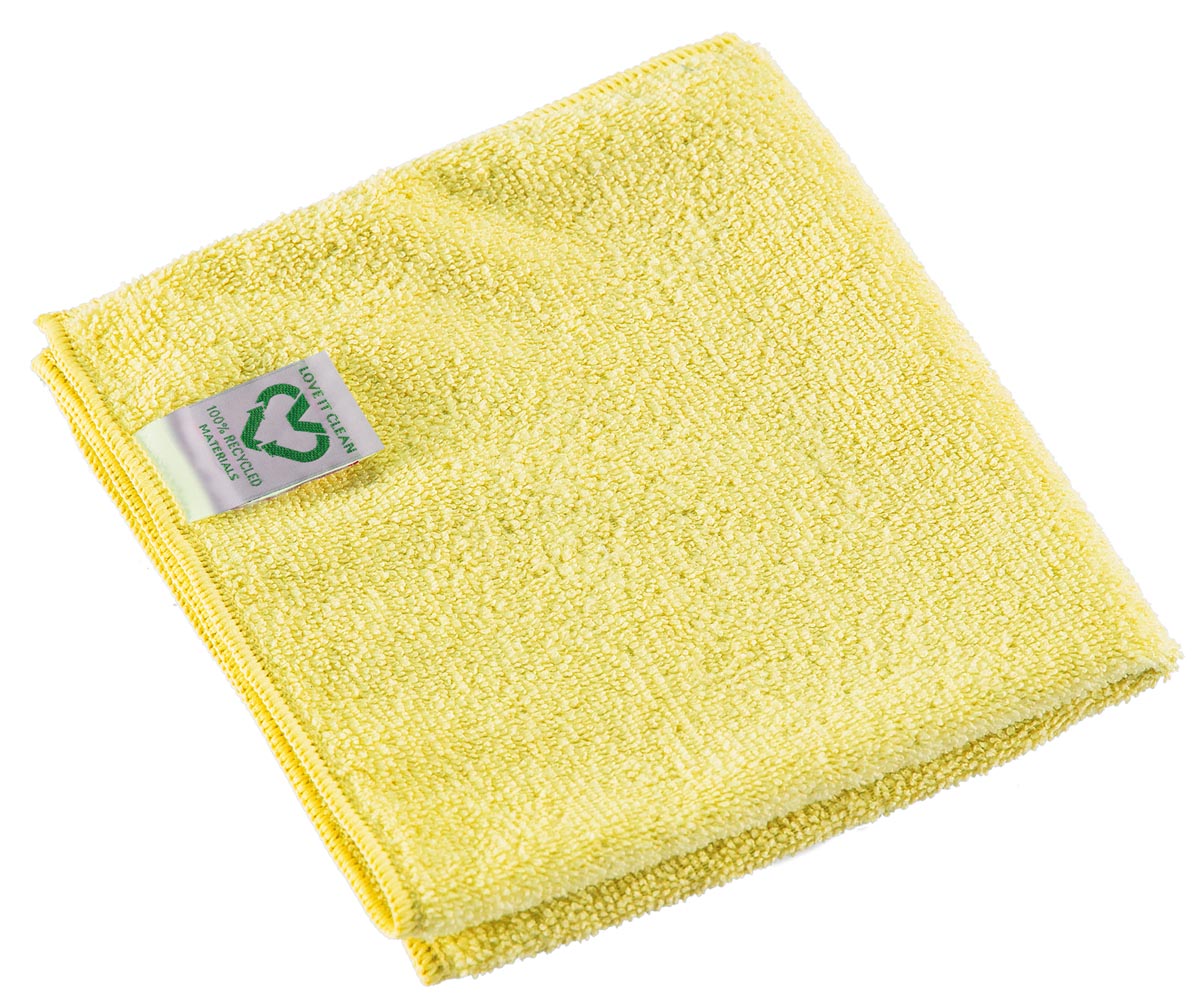 Vileda r-MicroTuff Swift reinigingsdoek, geel, pak van 5 stuks afbeelding