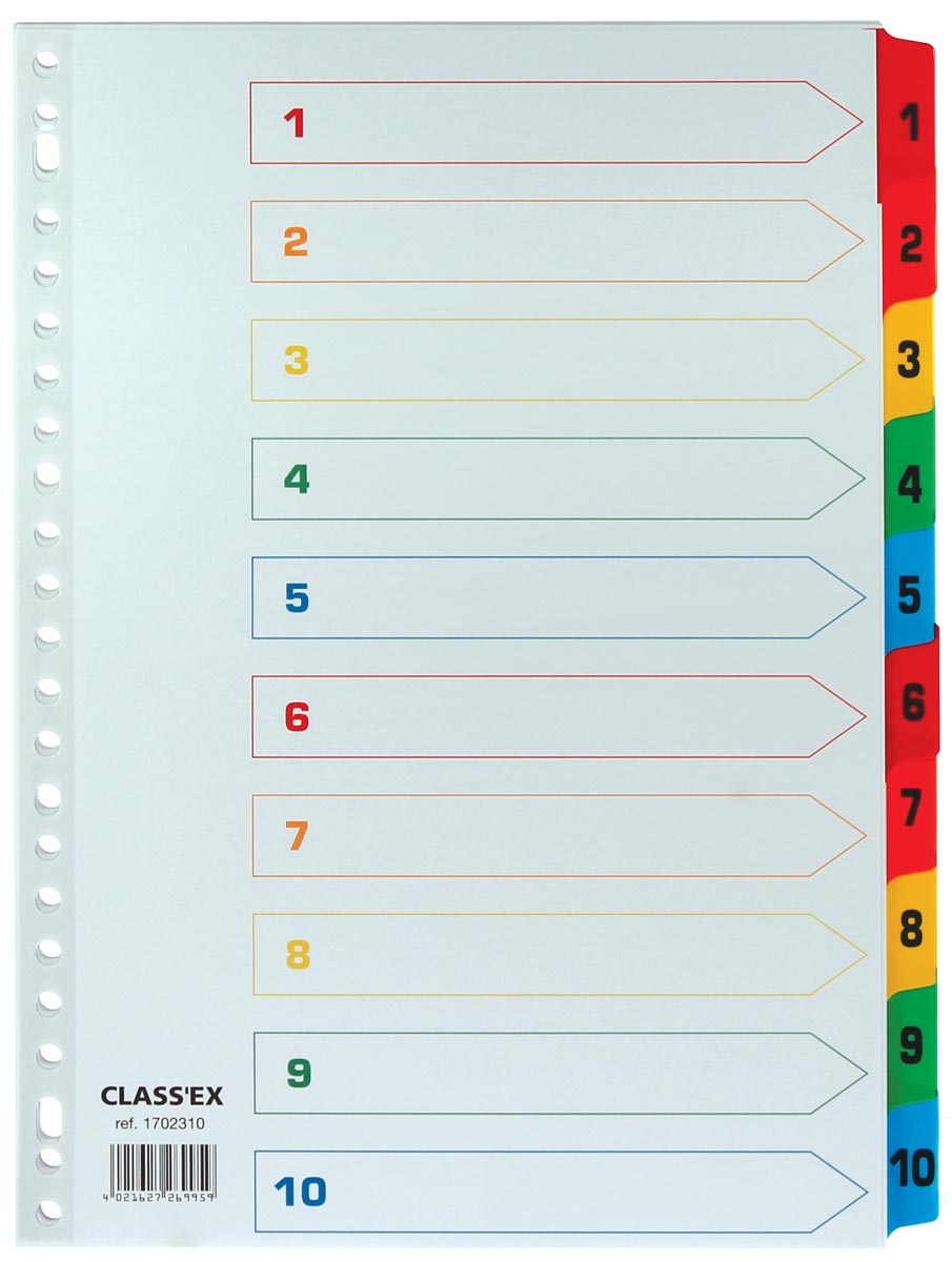 Classex Tabbladen Set 1 10 Gekleurde Tabs huismerk kopen in de aanbieding Classex Tabbladen Set 1 10 Gekleurde Tabs huismerk kopen in de aanbieding