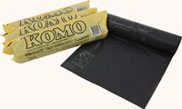 Komo vuilniszakken 50 micron, 60 liter, 1 rol, 20 zakken, grijs-2