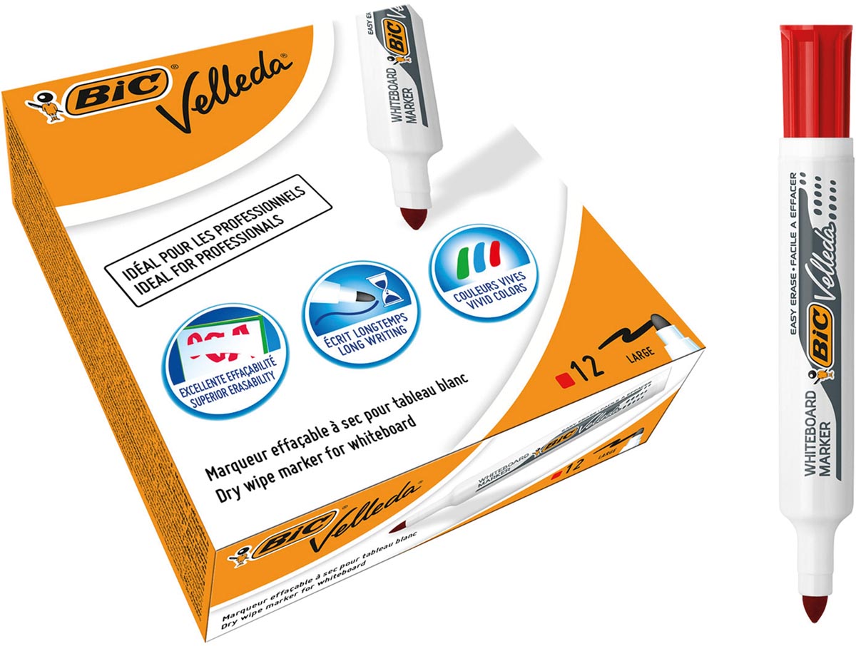 Bic whiteboardmarker Velleda 1711 rood afbeelding