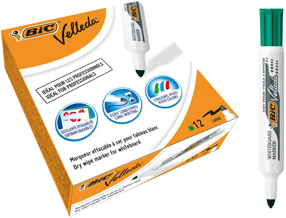 Bic whiteboardmarker Velleda 1711 groen afbeelding