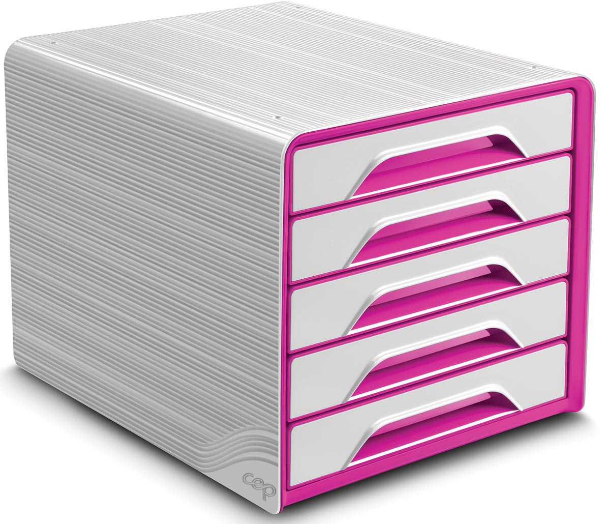Smoove by CEP ladenblok met 5 laden, wit kader met roze laden