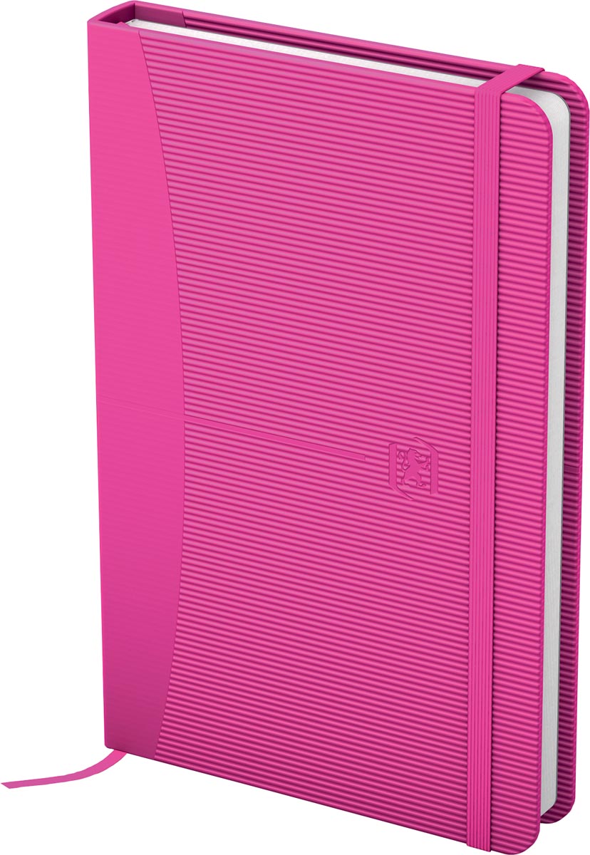 Oxford Signature business journal, ft 9 x 14 cm, geruit 5 mm, 80 vel, soft touch kaft, assorti bright