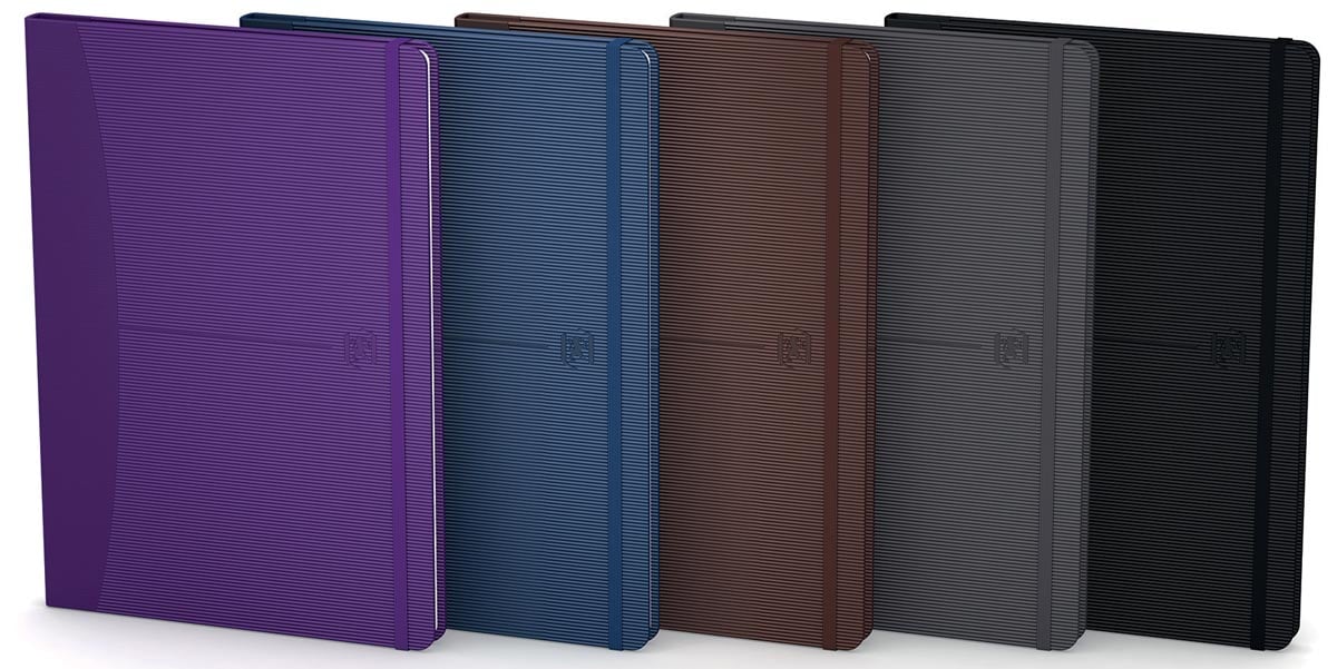 Oxford Signature business journal, ft A5, geruit 5 mm, 80 vel, soft touch kaft, assorti classic Oxford Signature business journal, ft A5, geruit 5 mm, 80 vel, soft touch kaft, assorti classic