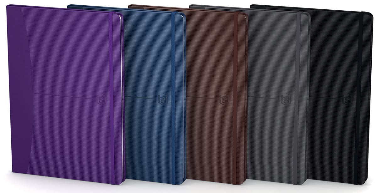 Oxford Signature business journal, ft 18 X 25 cm, gelijnd, 80 vel, soft touch kaft, assorti classic Oxford Signature business journal, ft 18 X 25 cm, gelijnd, 80 vel, soft touch kaft, assorti classic