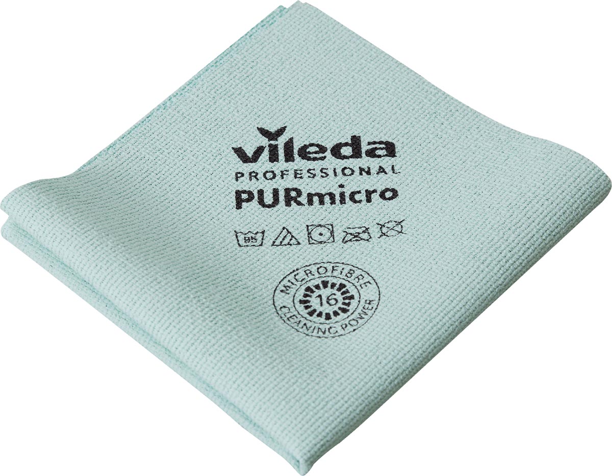 Vileda microvezeldoek Purmicro Active, pak van 5 stuks, groen afbeelding