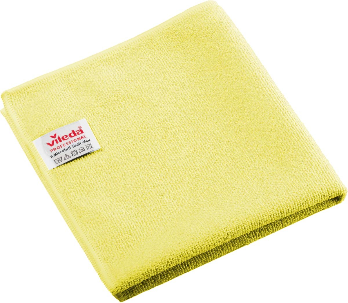 Vileda Professional r-MicroTuff Swift Max microvezeldoek, pak van 5 stuks, geel afbeelding