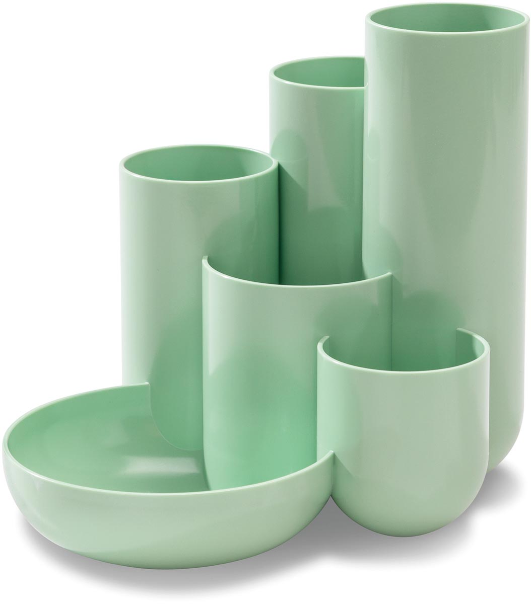 Han pennenbak met 6 vakjes Campus, pastelgroen afbeelding