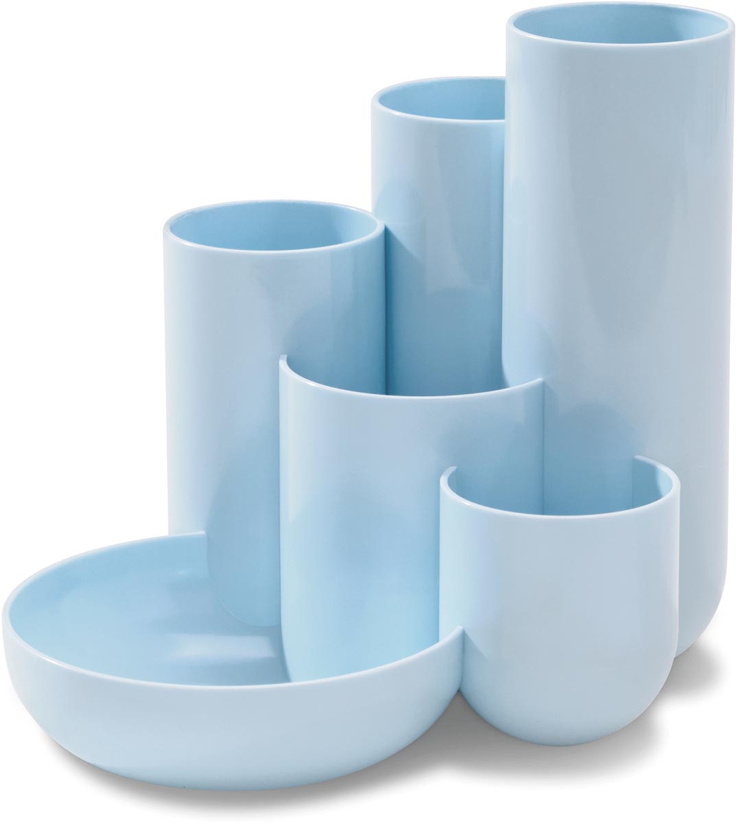 Han pennenbak met 6 vakjes Campus, pastelblauw afbeelding