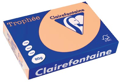 Clairefontaine Trophée Pastel A4, 80 g, 500 vel, zalm