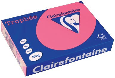 Clairefontaine Trophée Intens A4, 80 g, 500 vel, fuchsia