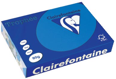 Clairefontaine Trophée Intens A4, 80 g, 500 vel, turkoois