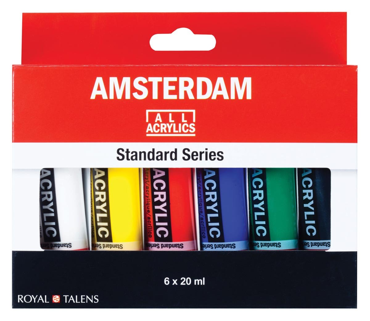 Amsterdam acrylverf tube van 20 ml, etui van 6 tubes afbeelding