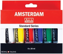 Amsterdam acrylverf tube van 20 ml, etui van 6 tubes