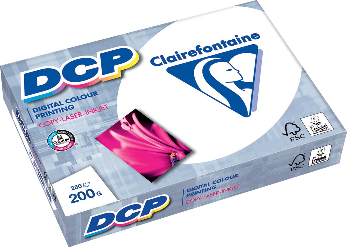 Clairefontaine DCP presentatiepapier ft A3, 200 g, pak van 250 vel afbeelding