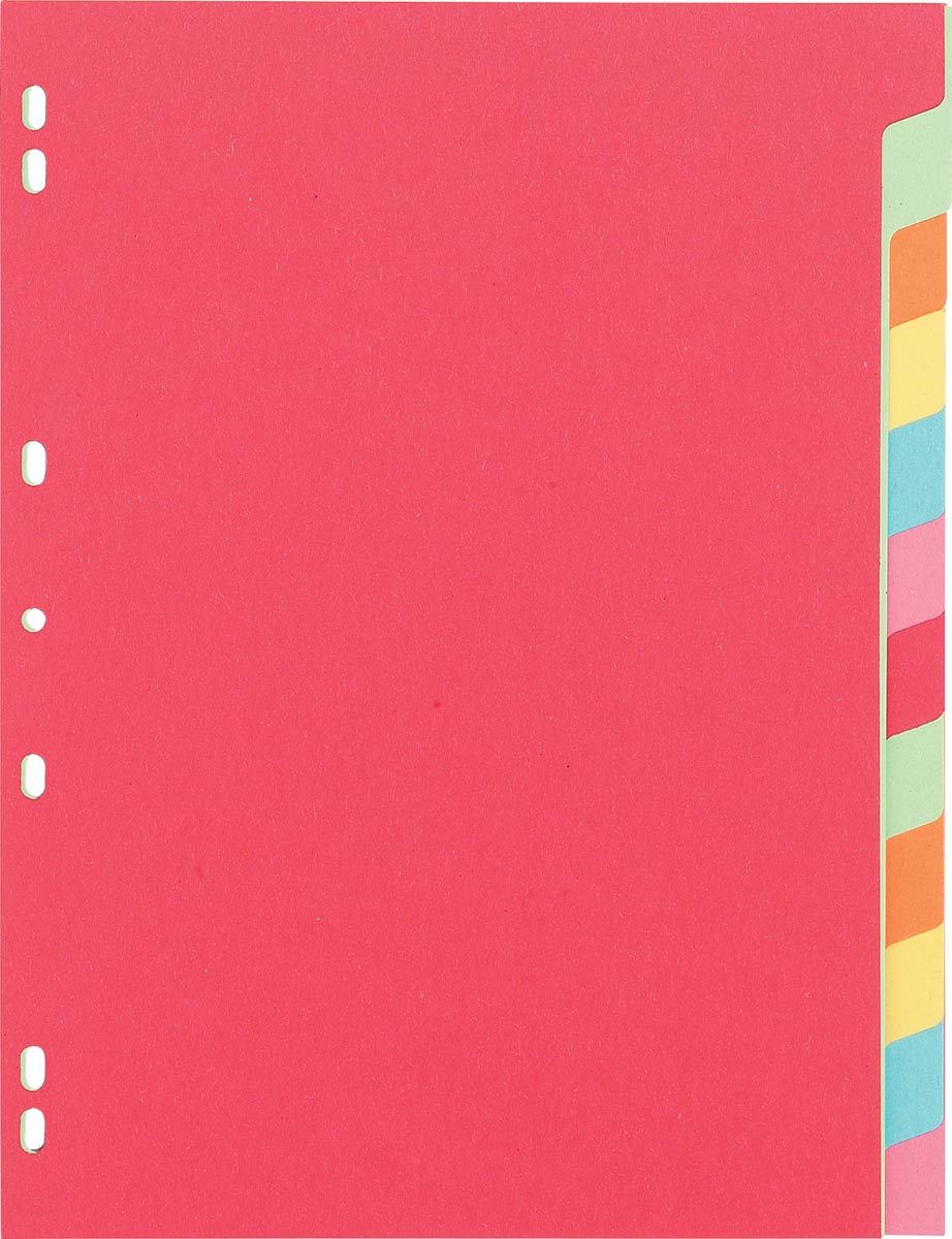 Classex Tabbladen 12 Tabs 7 Gaats Perforatie Karton Geassorteerde Kleuren huismerk kopen in de aanbieding Classex Tabbladen 12 Tabs 7 Gaats Perforatie Karton Geassorteerde Kleuren huismerk kopen in de aanbieding