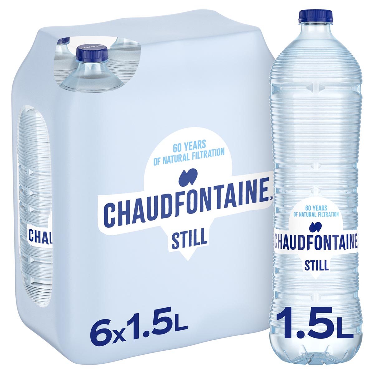 Chaudfontaine Still water, fles van 1,5 l, pak van 6 stuks afbeelding