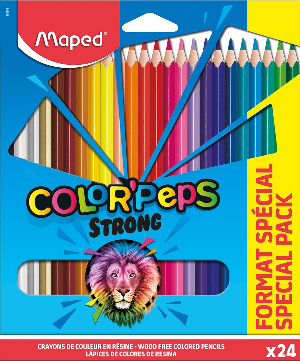 Maped kleurpotlood Color&apos;Peps 20 kleurpotloden + 4 fluo afbeelding