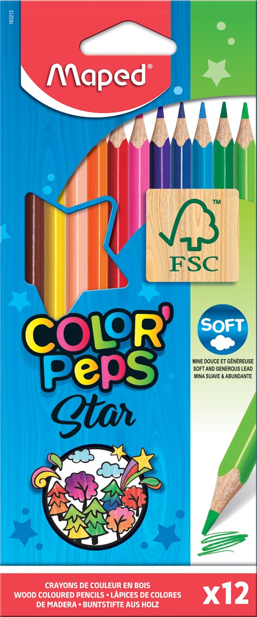 Maped kleurpotlood Color&apos;Peps, 12 potloden afbeelding