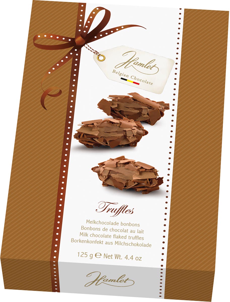 Hamlet schilfertruffels melkchocolade, doos van 125 g afbeelding