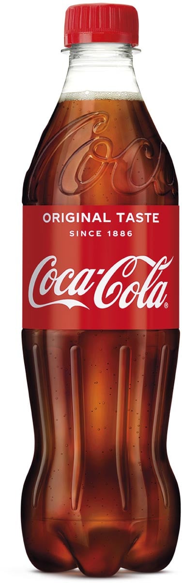 Coca-Cola frisdrank, fles van 50 cl, pak van 12 stuks afbeelding