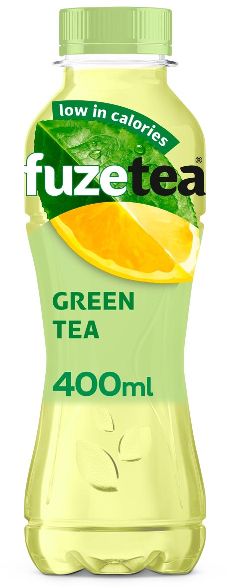 Fuze Tea frisdrank, niet-bruisend, fles van 40 cl, pak van 12 stuks, groene thee