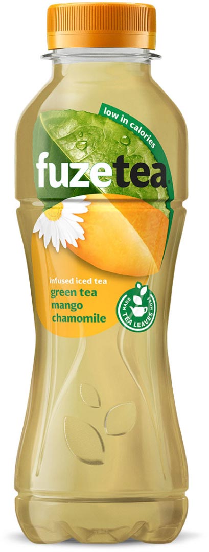 Fuze Tea frisdrank, niet-bruisend, fles van 40 cl, pak van 12 stuks, mango kamille afbeelding