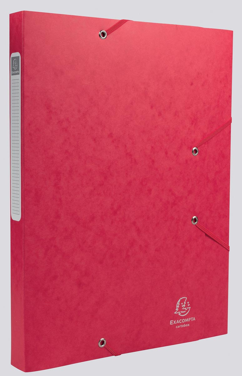 Exacompta Elastobox Cartobox rug van 2,5 cm, rood, 5/10e kwaliteit