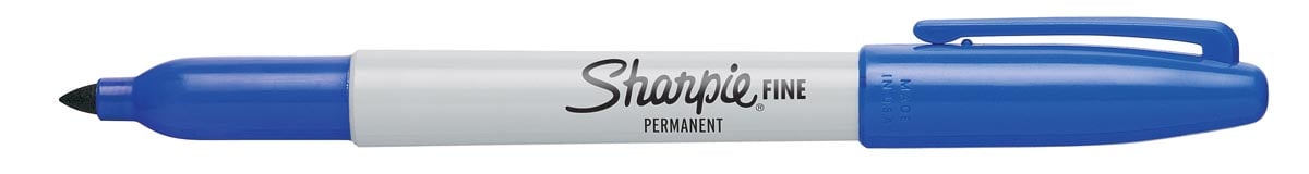 Sharpie Permanent marker Fine blauw afbeelding