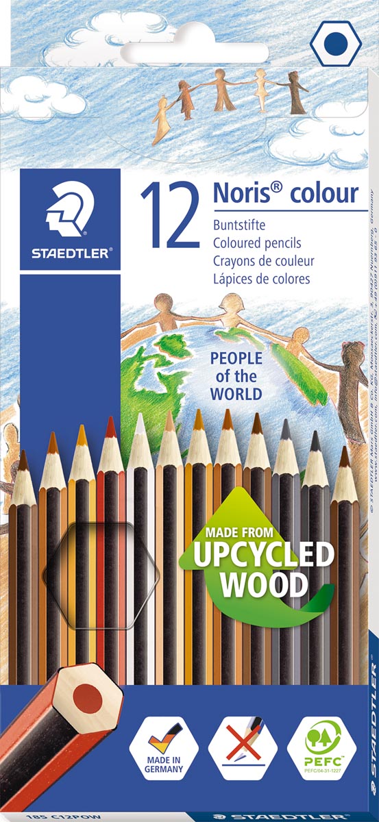 Staedtler kleurpotlood Noris Club People Of The World 12 kleurpotloden afbeelding