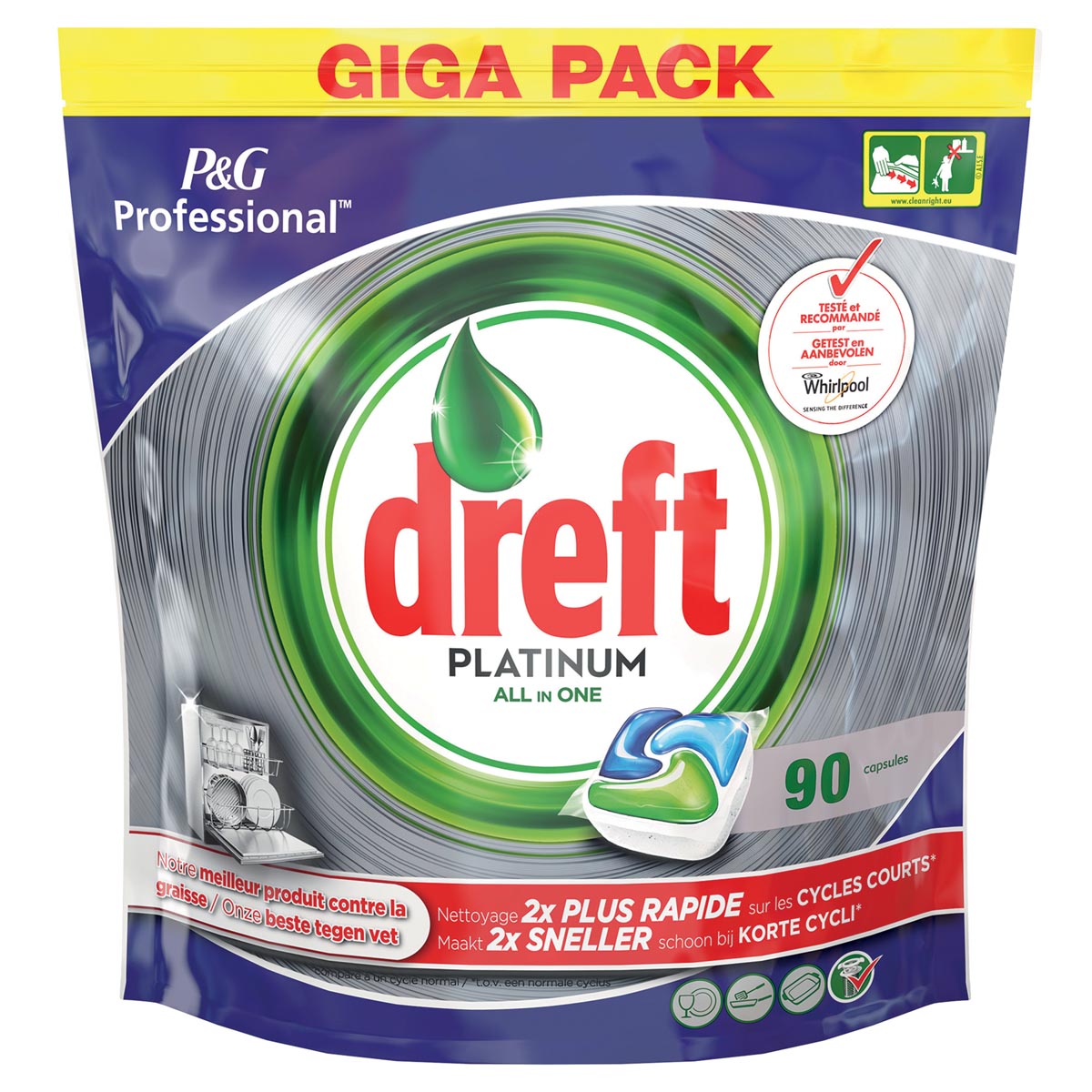 Dreft Vaatwastabletten All In One Platinum Pak Van 90 Tabletten huismerk kopen in de aanbieding Dreft Vaatwastabletten All In One Platinum Pak Van 90 Tabletten huismerk kopen in de aanbieding