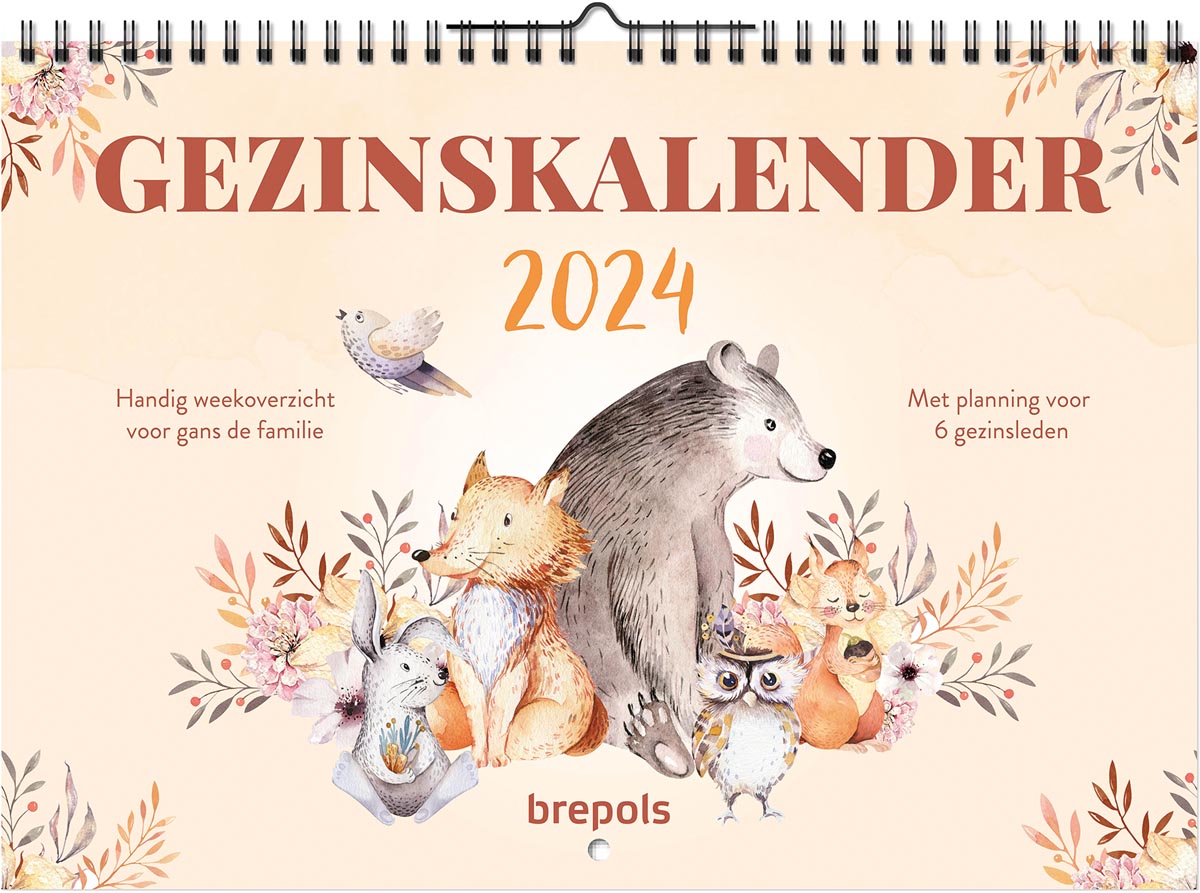 Brepols gezinskalender weekoverzicht, Nederlandstalig, 2024 Brepols gezinskalender weekoverzicht, Nederlandstalig, 2024