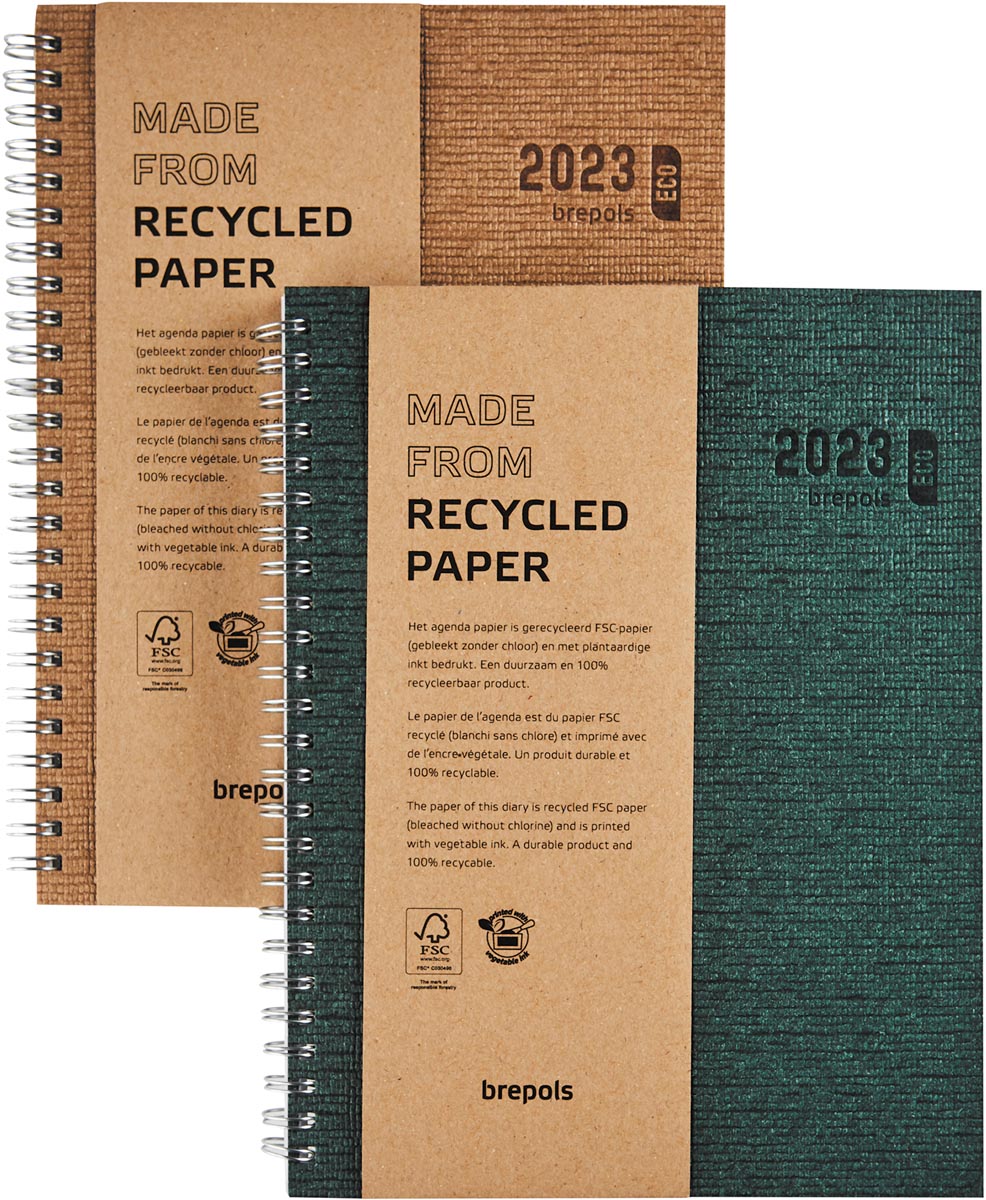 Brepols agenda Ecotiming, Kazar, assorti, 2023, spiraalgebonden Brepols agenda Ecotiming, Kazar, assorti, 2023, spiraalgebonden