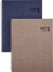 Brepols agenda Ecotiming, Kazar, assorti, 2027, à reliure spirale