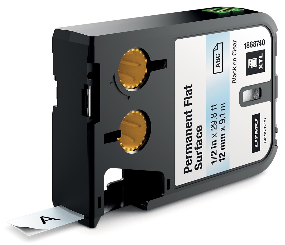 Dymo Xtl Tape 12 Mm Zwart Op Transparant Polyester huismerk kopen in de aanbieding