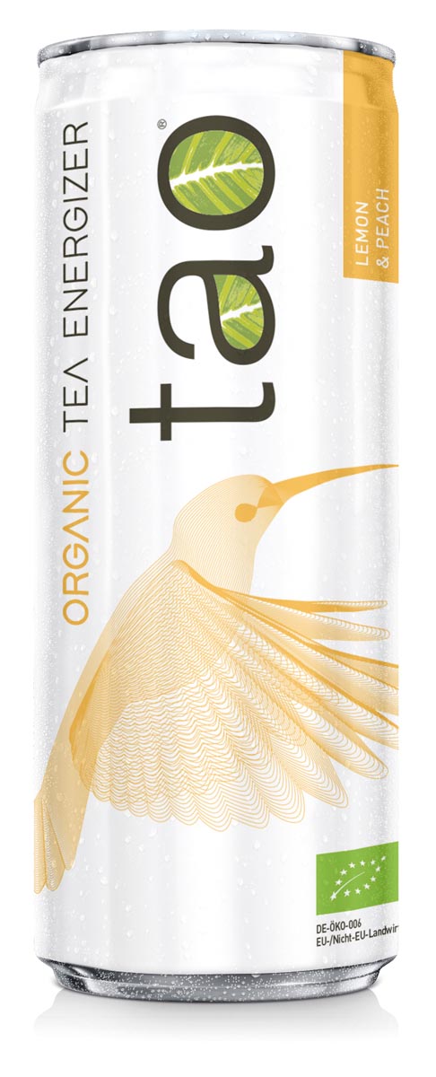 Tao Organic Tea Energizer Lemon, blik van 25 cl, pak van 24 stuks Tao Organic Tea Energizer Lemon, blik van 25 cl, pak van 24 stuks