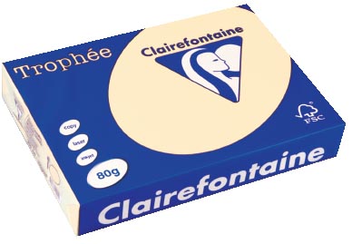 Clairefontaine Trophee Pastel A4 Ivoor 80 G 500 Vel huismerk kopen in de aanbieding