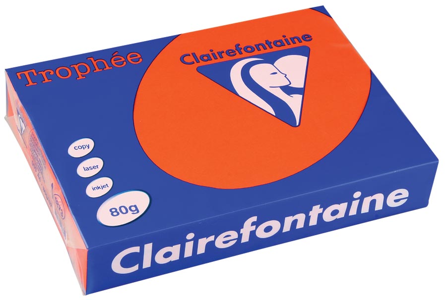 Clairefontaine Trophée Intens A4, 80 g, 500 vel, kardinaal rood