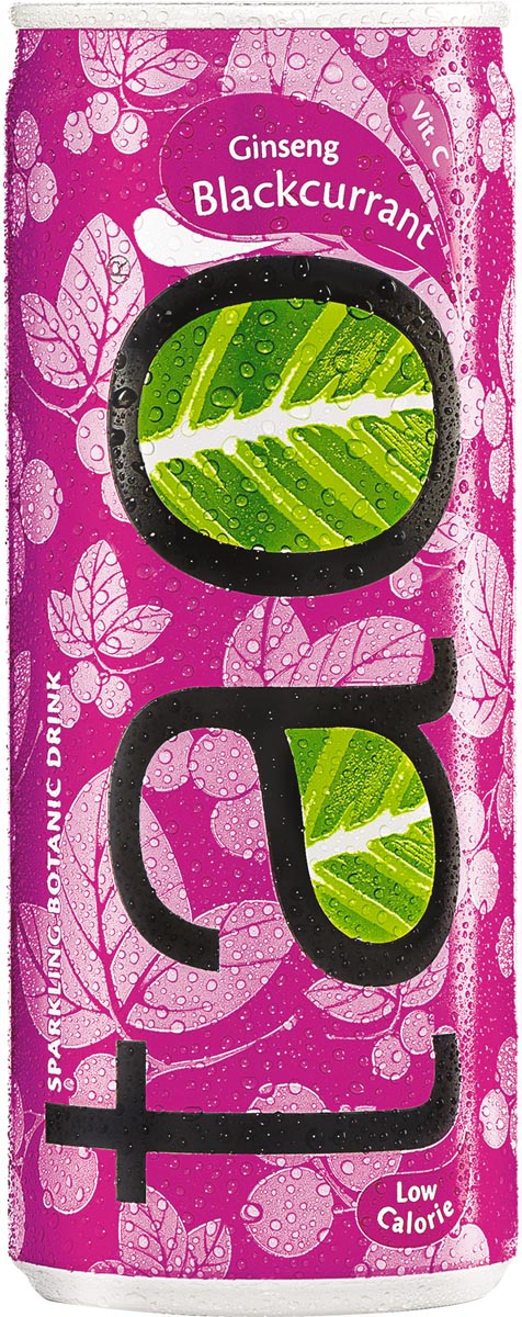 Tao Botanic Blackcurrant, blik van 25 cl, pak van 24 stuks afbeelding