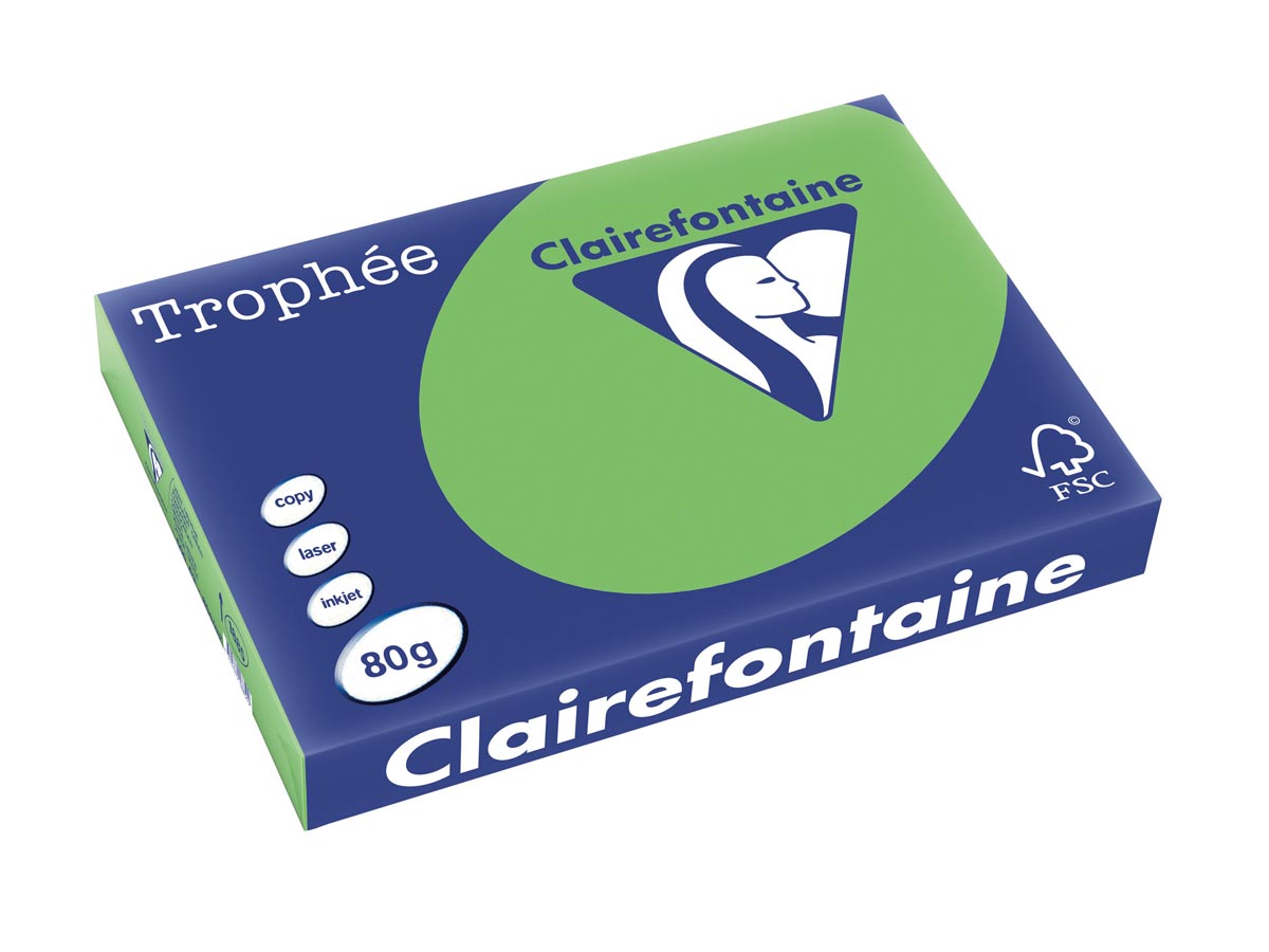 Clairefontaine Trophée Intens gekleurd papier A3 80 g 500 vel muntgroen