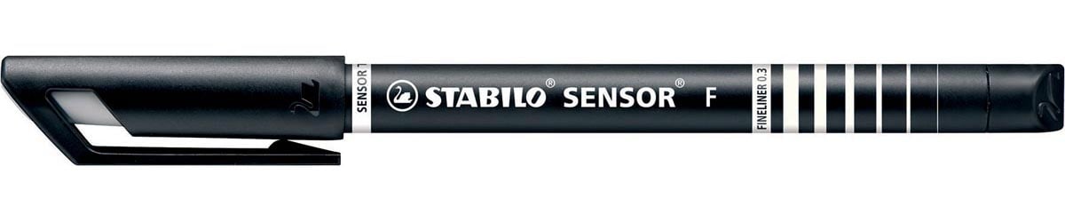 STABILO SENSOR fineliner, 0,3 mm, zwart