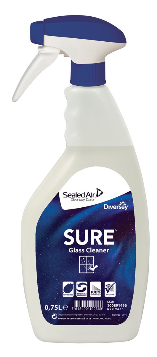 Diversey glasreiniger Sure, flacon van 750ml